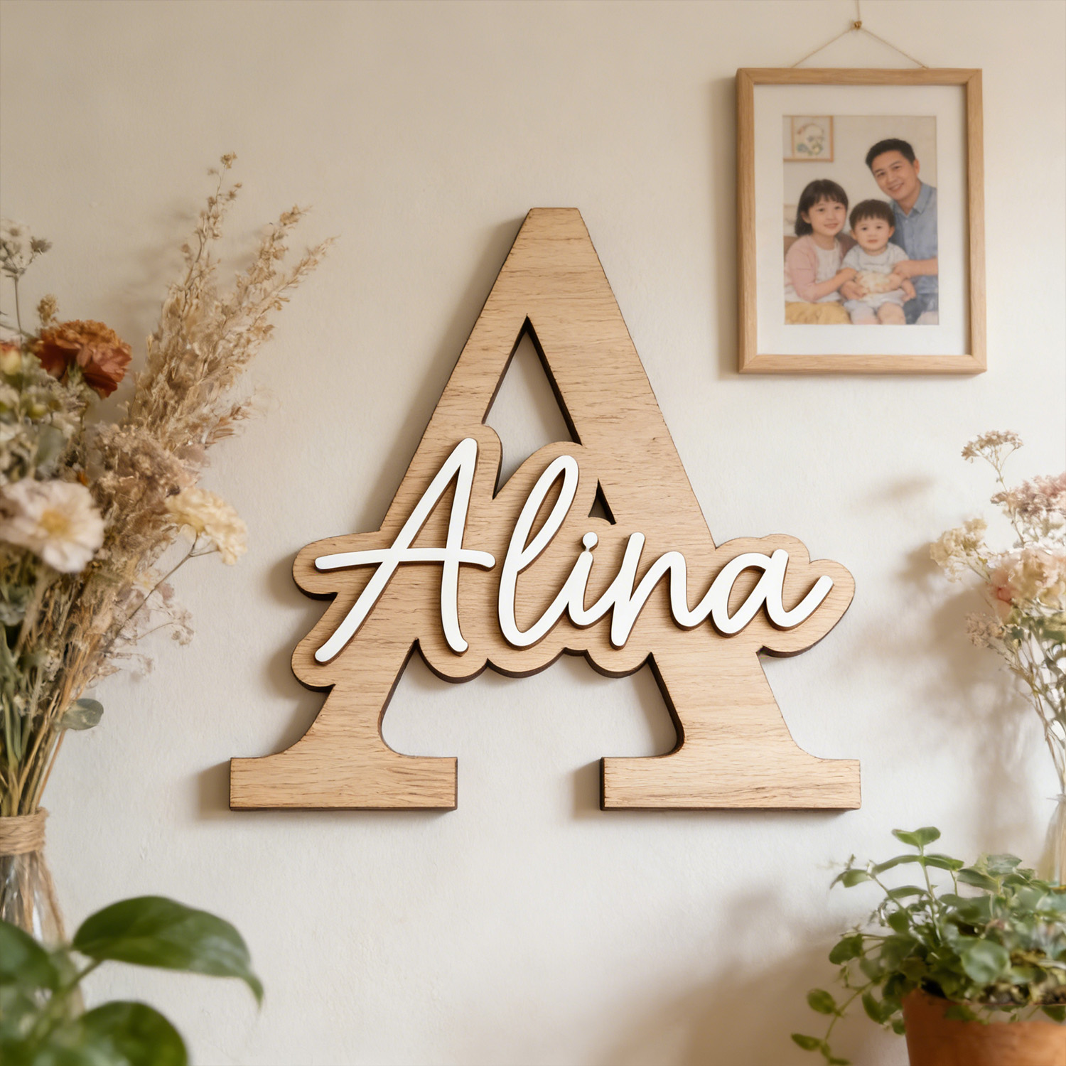 1 pieza de letrero de madera p - Nursery reseña y precio